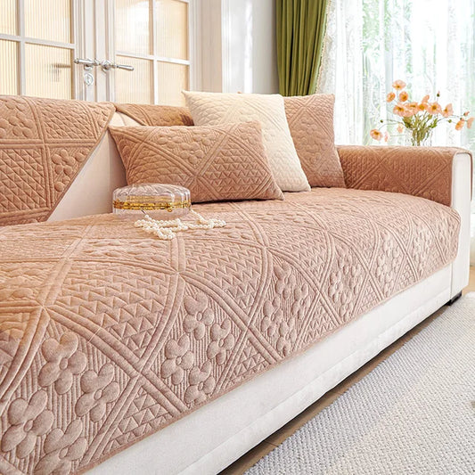 MAT ULTRASONIC SUPER SOFT SOFA COVERS COPPER